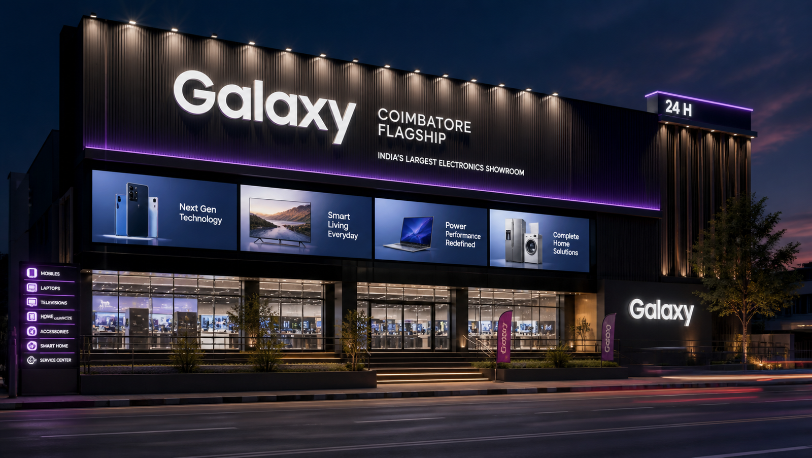 Galaxy Showroom Signage